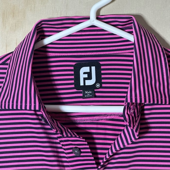 Foot Joy Golf Polo Men's Performance Stretch Polo Shirt Medium Golf - Picture 4 of 10